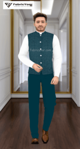 Designer Jacquard With Shimmer Rama Blazer / Koti / Shrug / Jodhpuri Fabric (Width 58 Inch)