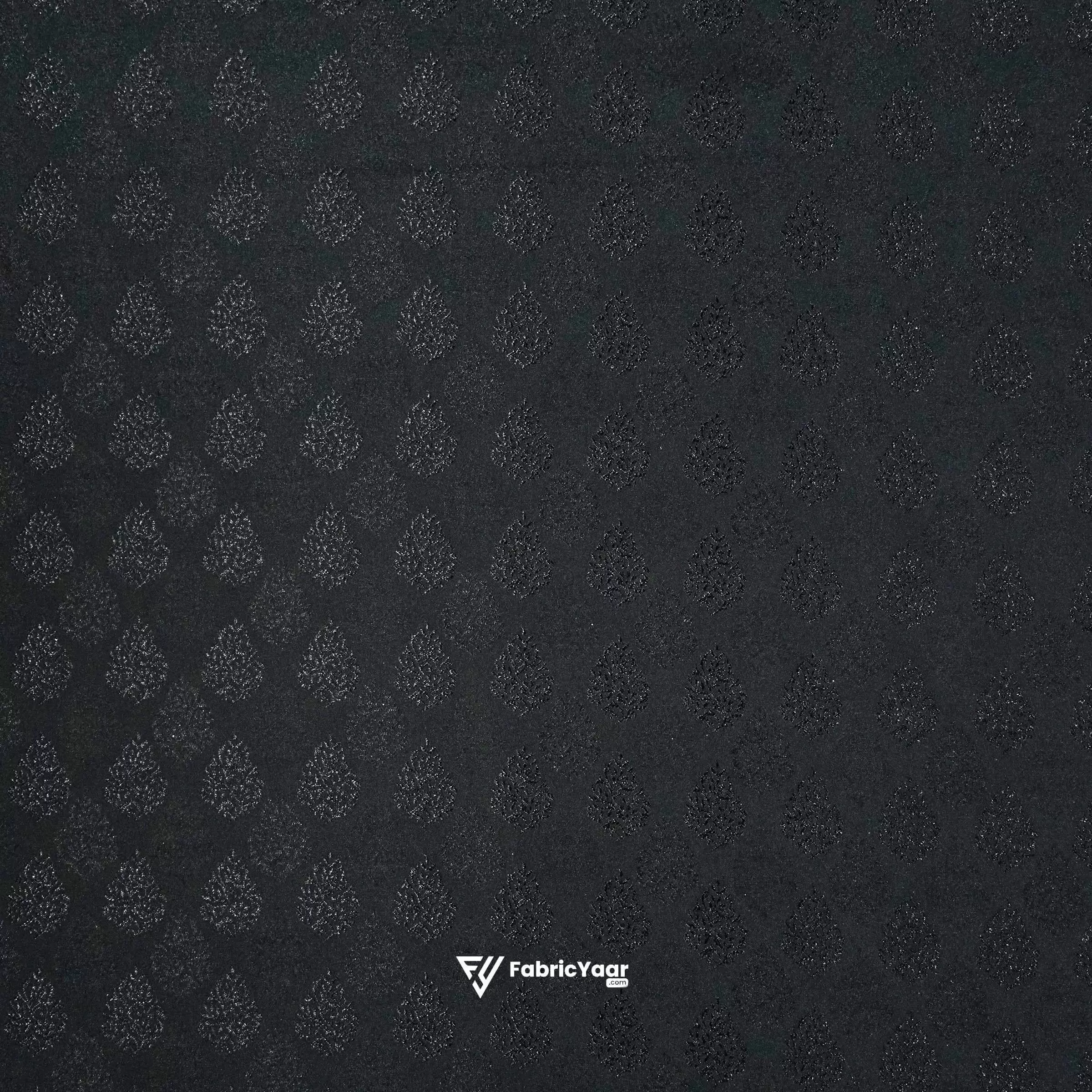 Designer Jacquard With Shimmer Black Blazer/ Koti / Shrug / Jodhpuri Fabric  (Width 58 Inch)