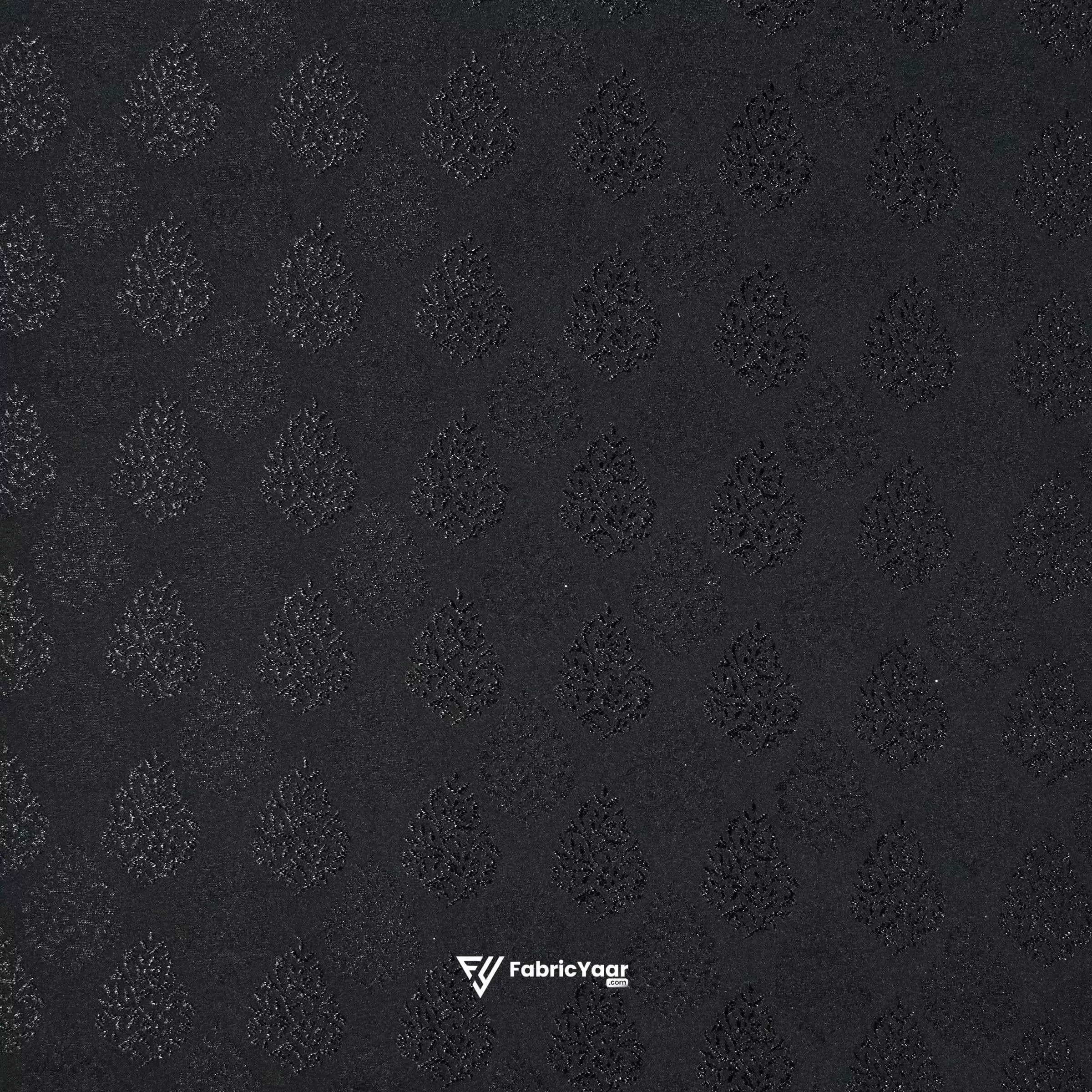 Designer Jacquard With Shimmer Black Blazer/ Koti / Shrug / Jodhpuri Fabric  (Width 58 Inch)