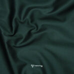 Giza Cotton Plain Dark Green Shirt / Kurta Fabric (Width 58 Inch)