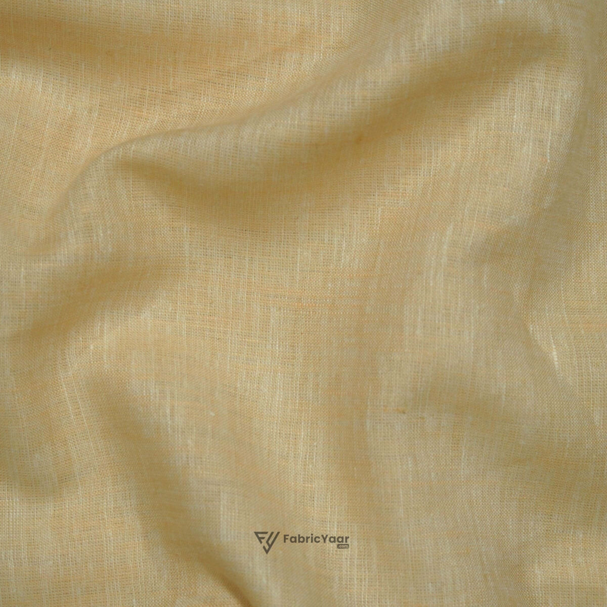 100% Pure Linen 60 LEA True Value Cream Shirt Fabric / Kurta Fabric (Width 58 Inch)