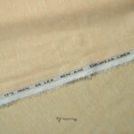 100% Pure Linen 60 LEA True Value Cream Shirt Fabric / Kurta Fabric (Width 58 Inch)