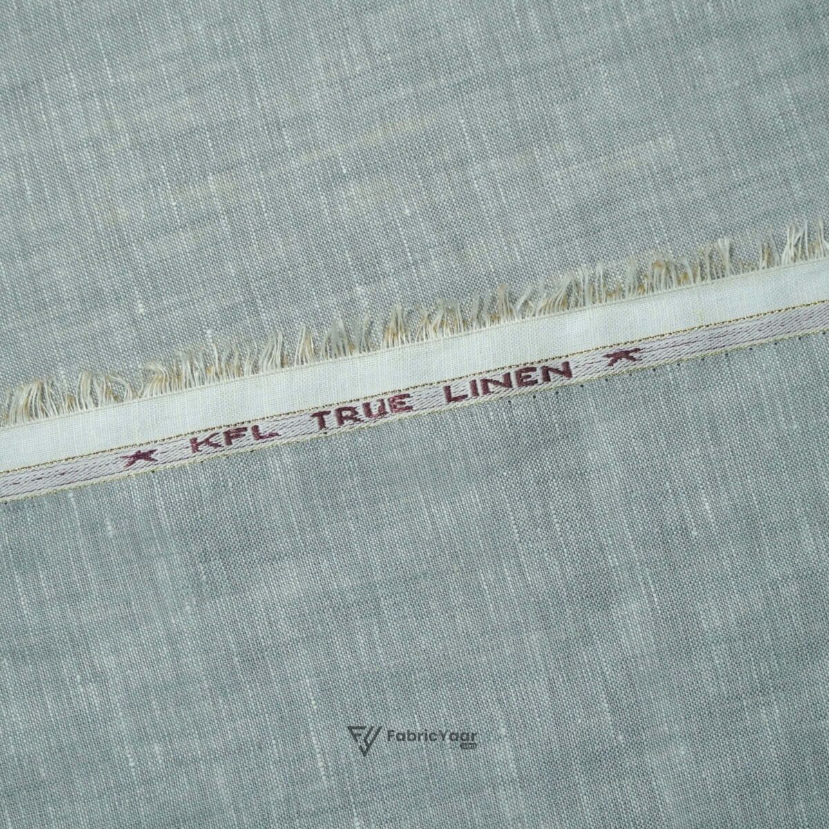 100% Pure Linen 60 LEA True Value Grey Shirt Fabric / Kurta Fabric (Width 58 )