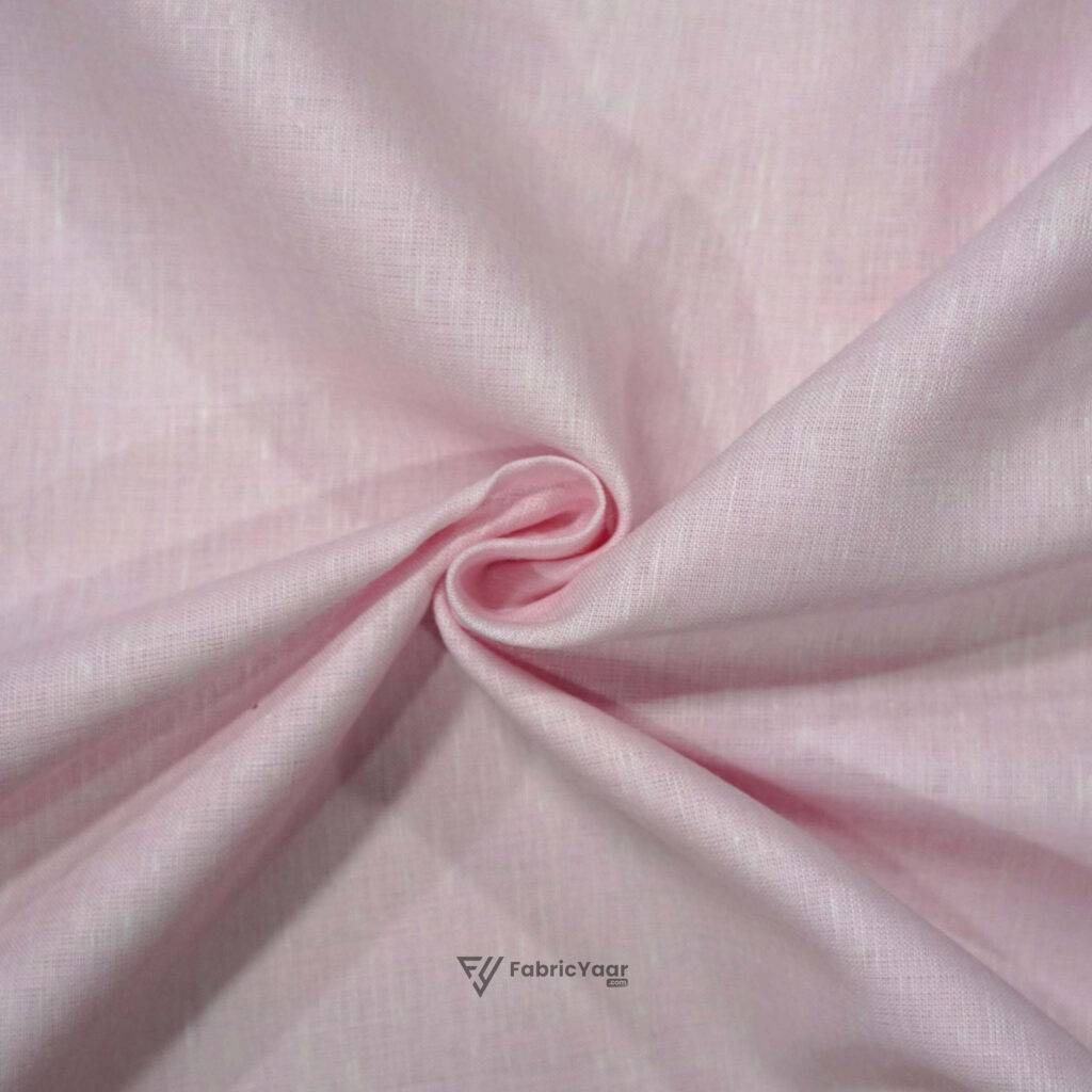 100% Pure Linen 60 LEA True Value Favourite Pink Shirt Fabric / Kurta Fabric (Width 58 Inch)