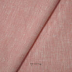 100% Pure Linen 60 LEA True Value Peach Shirt Fabric / Kurta Fabric (Width 58 Inch)