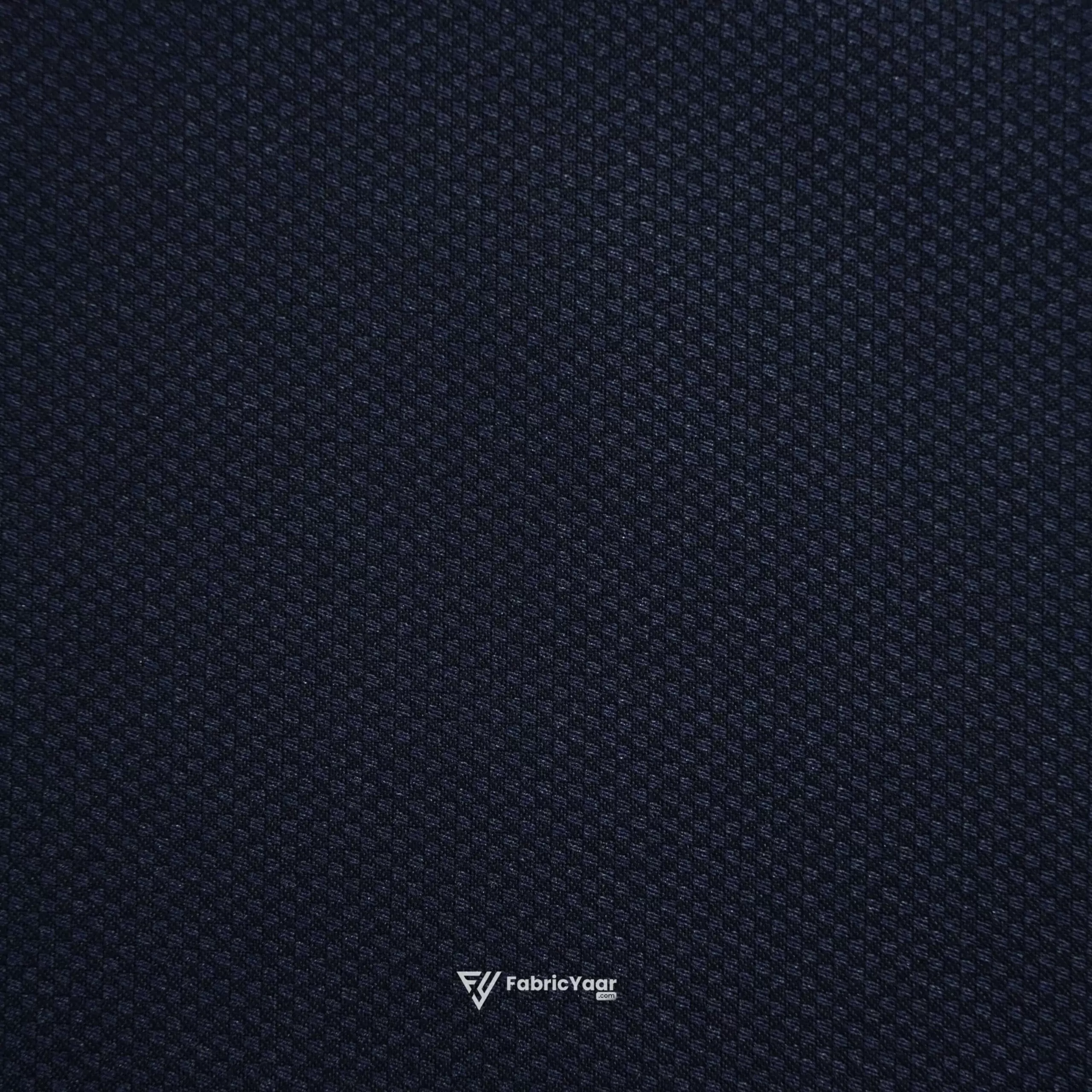 D&J Textured T/R Navy Blue Suit / Pant Fabric (Width 58 Inch)