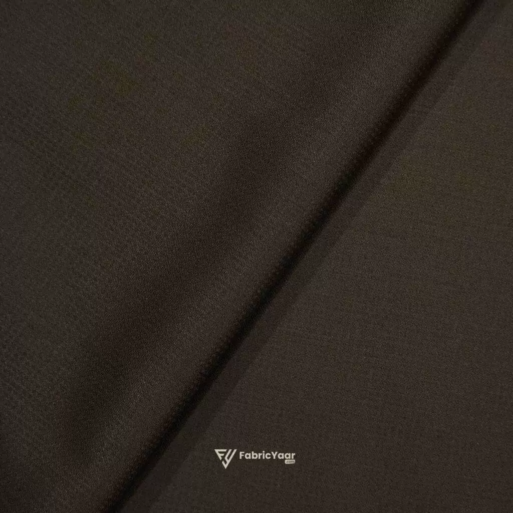 D&J T/R Textured Stretch Metallic Coffee Pant / Suit Fabric (Width 58 Inch