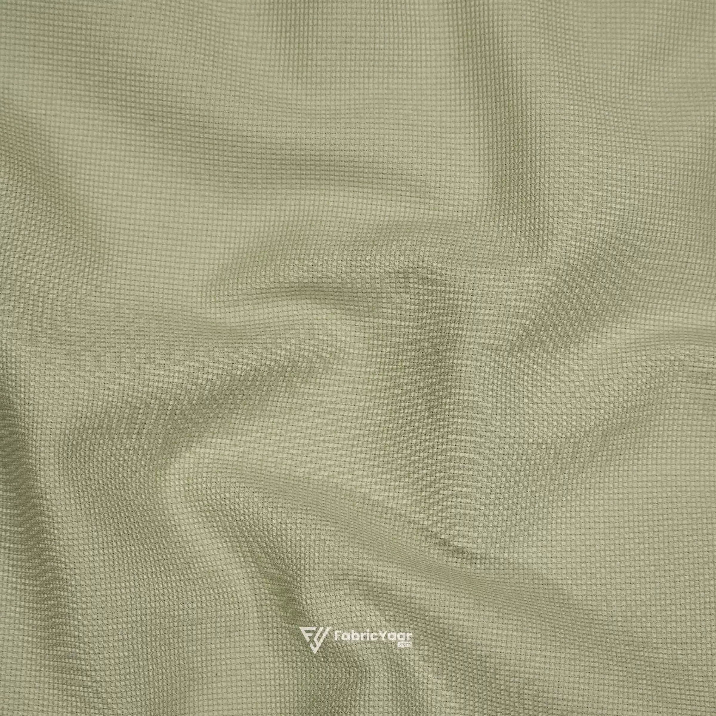 Birla Century Stretchable Velour Olive Matte Cotton Trouser Fabric (Width 58 Inch)
