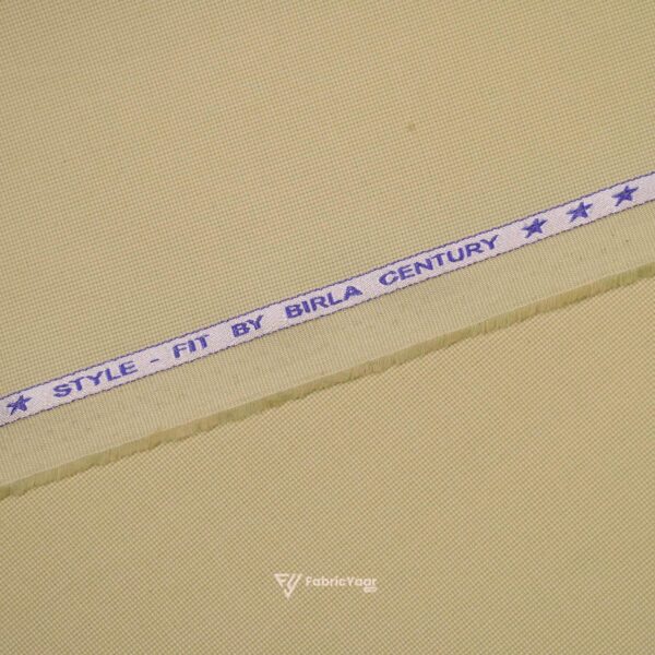 Birla Century Stretchable Misty Brown Matte Cotton Trouser Fabric (Width 58 Inch)