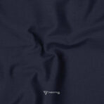 Birla Century Stretchable Navy Blue Satin Cotton Trouser Fabric (Width 58 Inch)