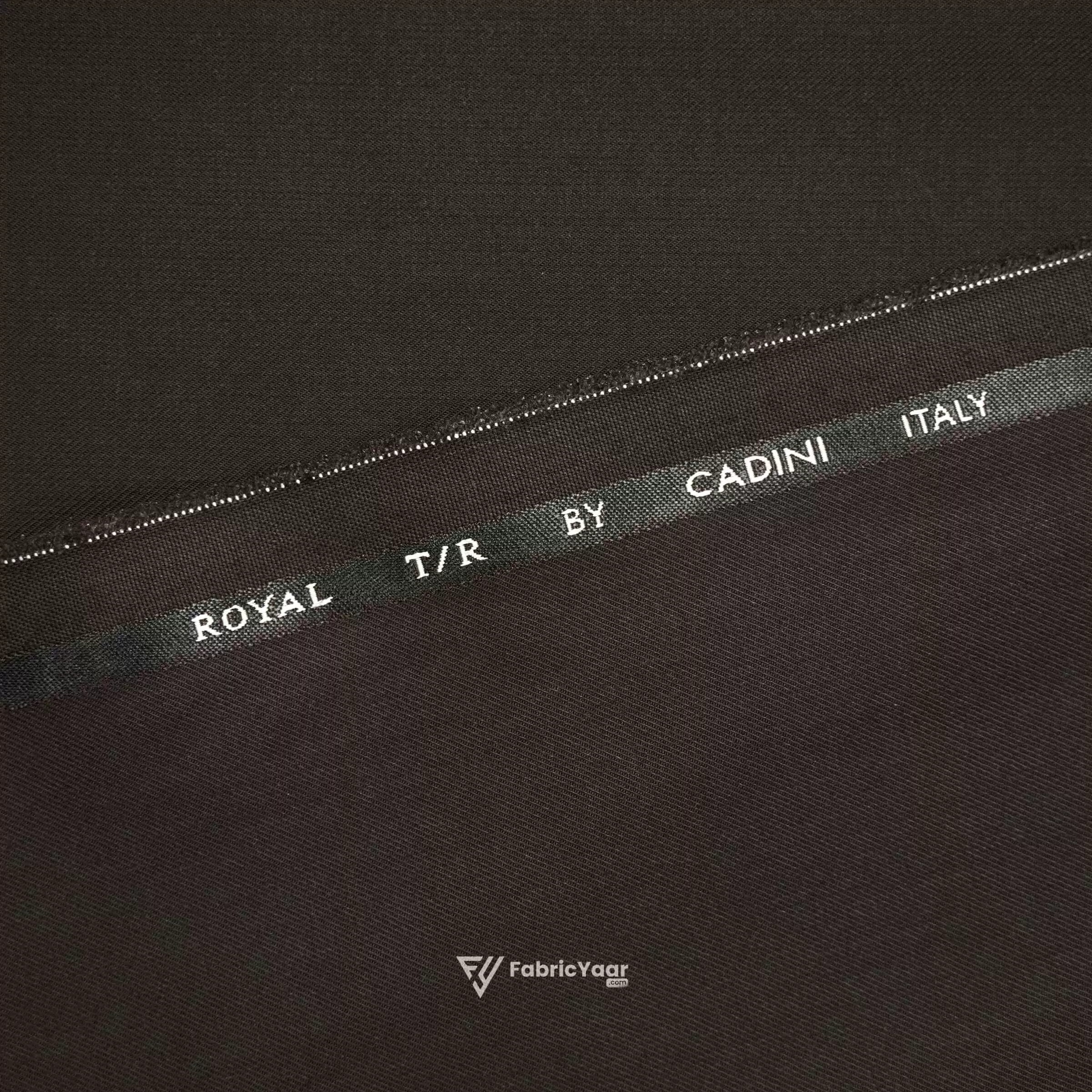 Cadini Italy T/R Dark Brown Pant/ Suit Fabric (Width 58 Inch)