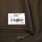 D&J T/R Textured Stretch Darkest Brown Pant / Suit Fabric (Width 58 Inch)