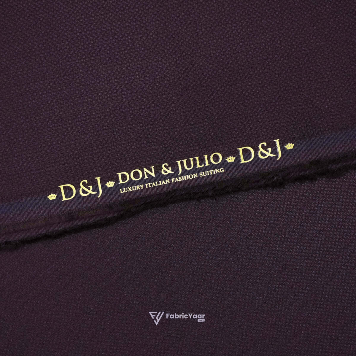 D&J Textured T/R Wine Suit / Pant Fabric (Width 58 Inch)