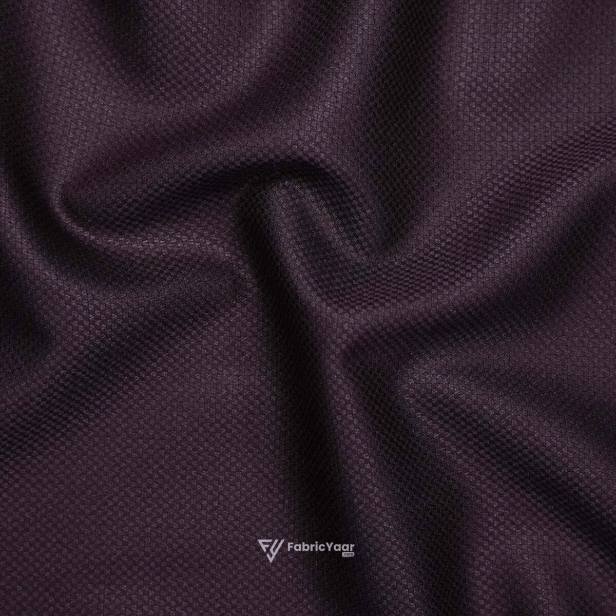 D&J Textured T/R Wine Suit / Pant Fabric (Width 58 Inch)