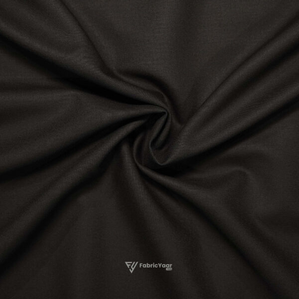 D&J T/R Plain Deep Brown Suit / Pant Fabric (Width 58 Inch)