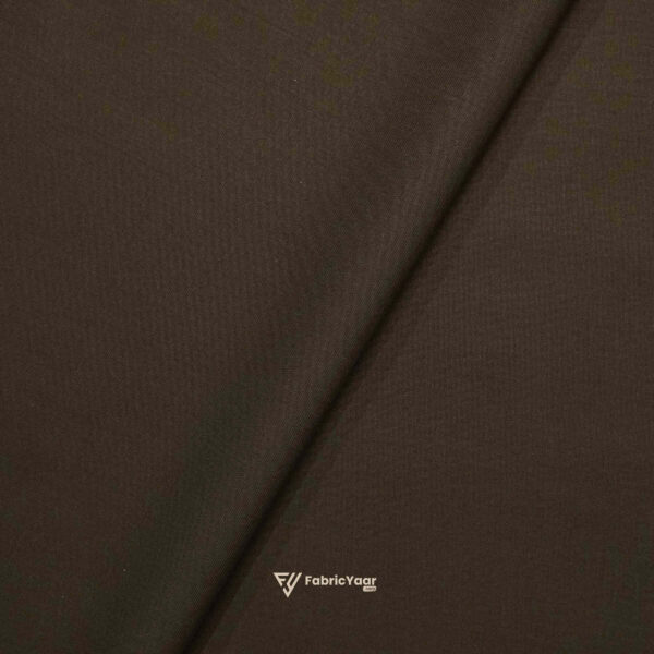 D&J T/R Plain Coffee Brown Suit / Pant Fabric (Width 58 Inch)