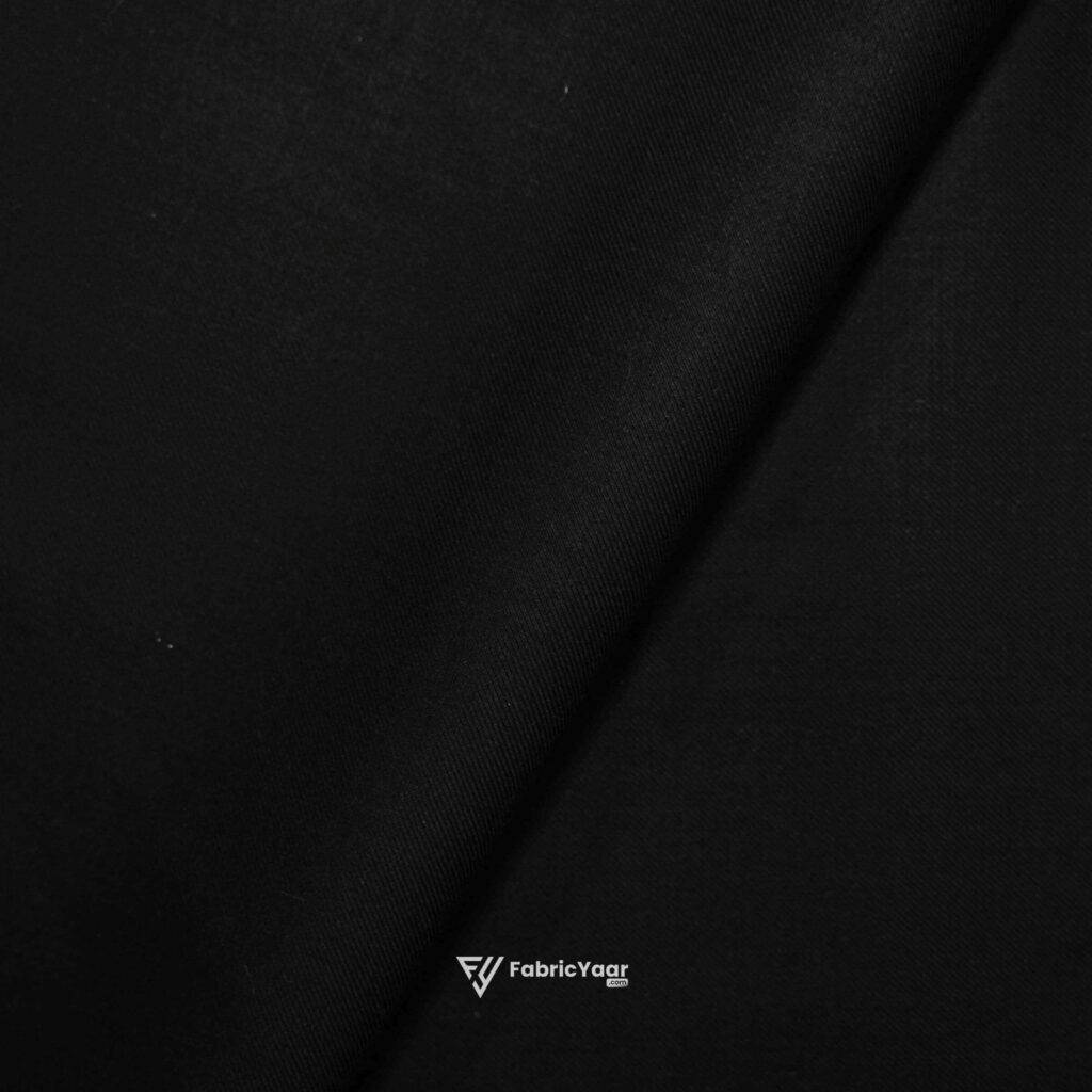 D&J Weighted T/R Plain Coal Black Suit / Pant Fabric (Width 58 Inch)