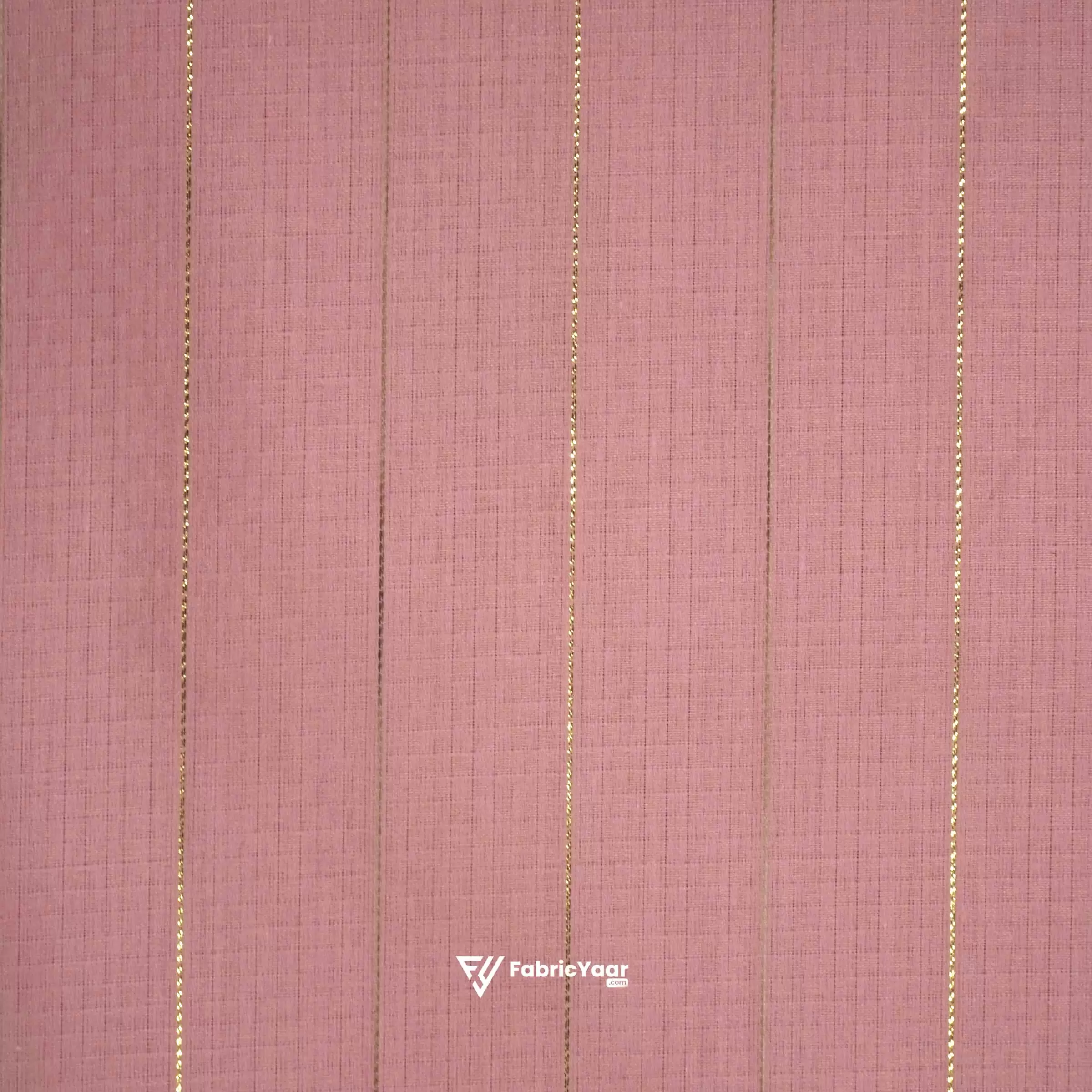 Cotton Lawn Zari Lining Self Jacquard Peach Shirt / Kurta Fabric (Width 58 Inch)