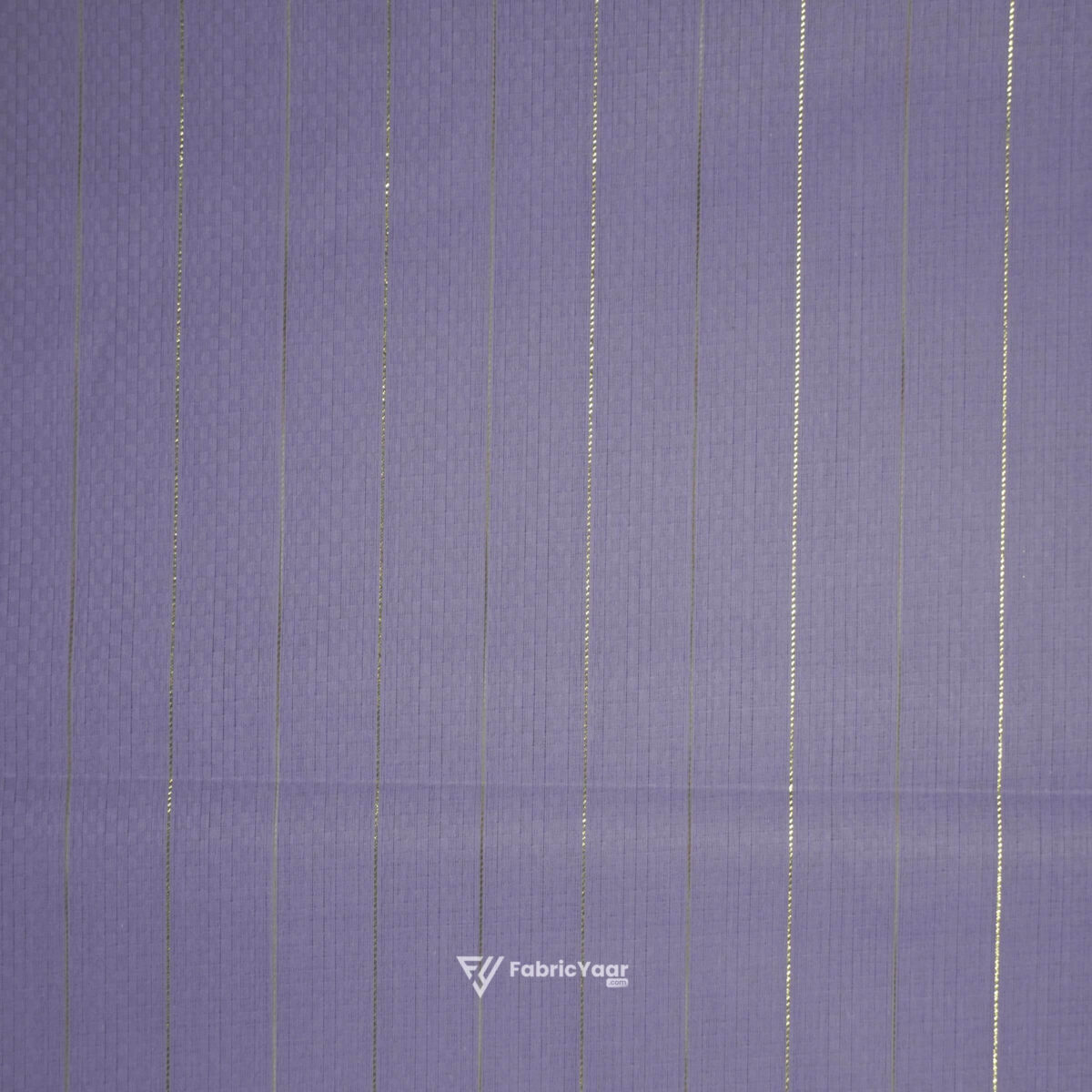 Cotton Lawn Zari Lining Self Jacquard Lavender Shirt / Kurta Fabric (Width 58 Inch)