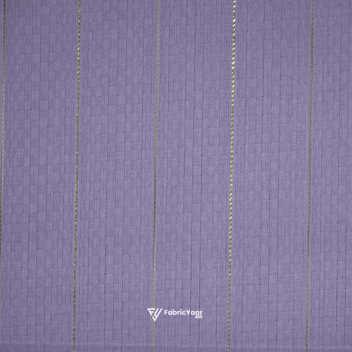 Cotton Lawn Zari Lining Self Jacquard Lavender Shirt / Kurta Fabric (Width 58 Inch)