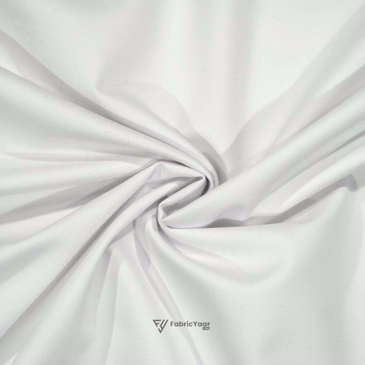 Imported T/R Plain White Suit / Pant Fabric (Width 58 Inch)