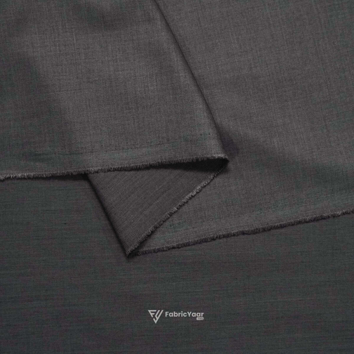 Imported T/R Plain Wrosted Grey Suit / Pant Fabric (Width 58 Inch)