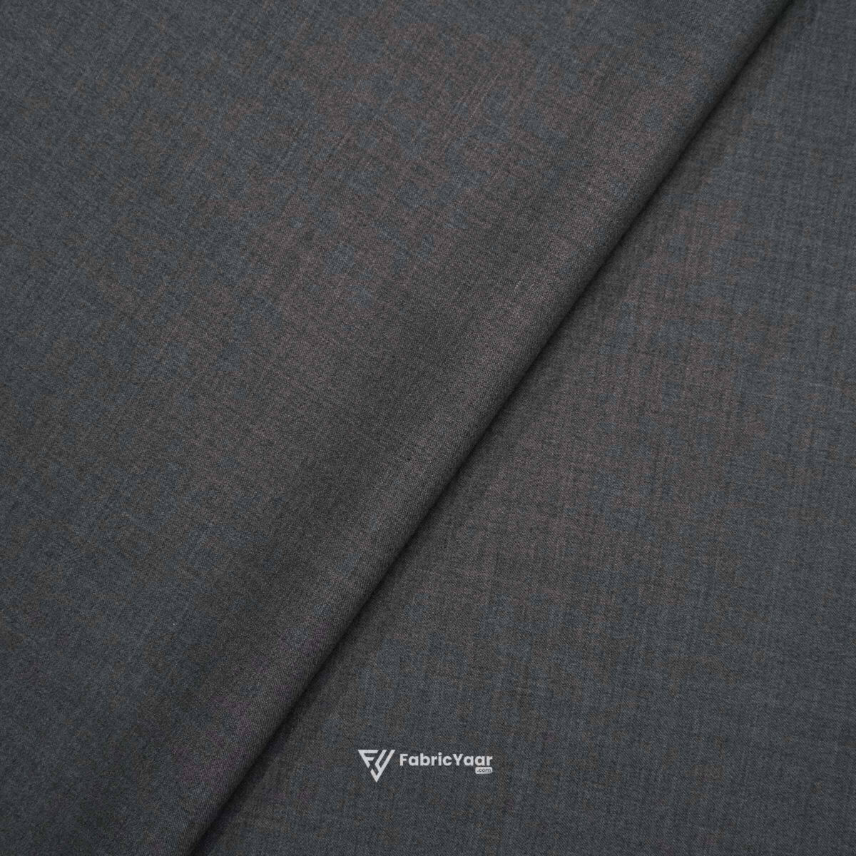 Imported T/R Plain Wrosted Grey Suit / Pant Fabric (Width 58 Inch)