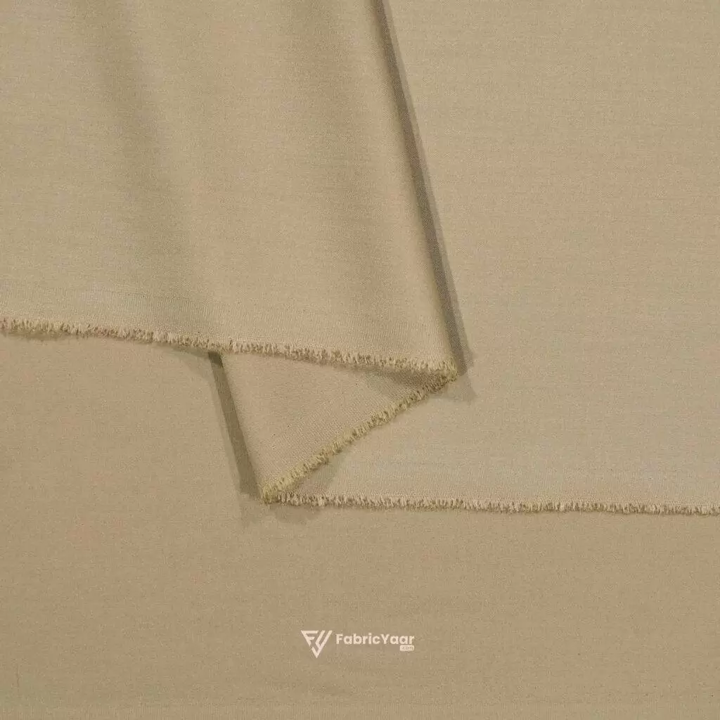 Imported T/R Plain Camel Suit / Pant Fabric (Width 58 Inch)