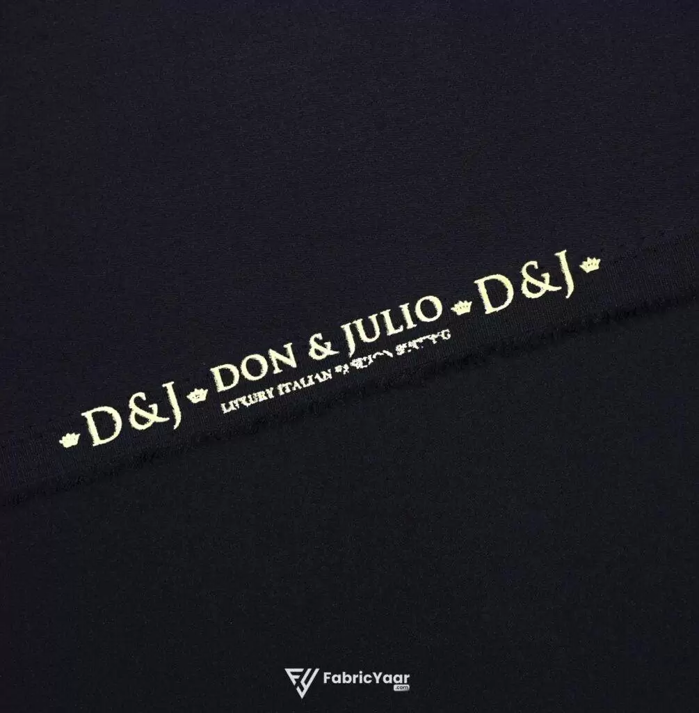 D&J Weighted T/R Plain Midnight Blue Suit / Pant Fabric (Width 58 Inch)