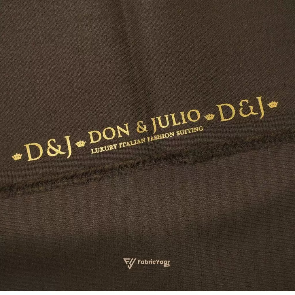 D&J Weighted T/R Plain Walnut Brown Suit / Pant Fabric (Width 58 Inch)