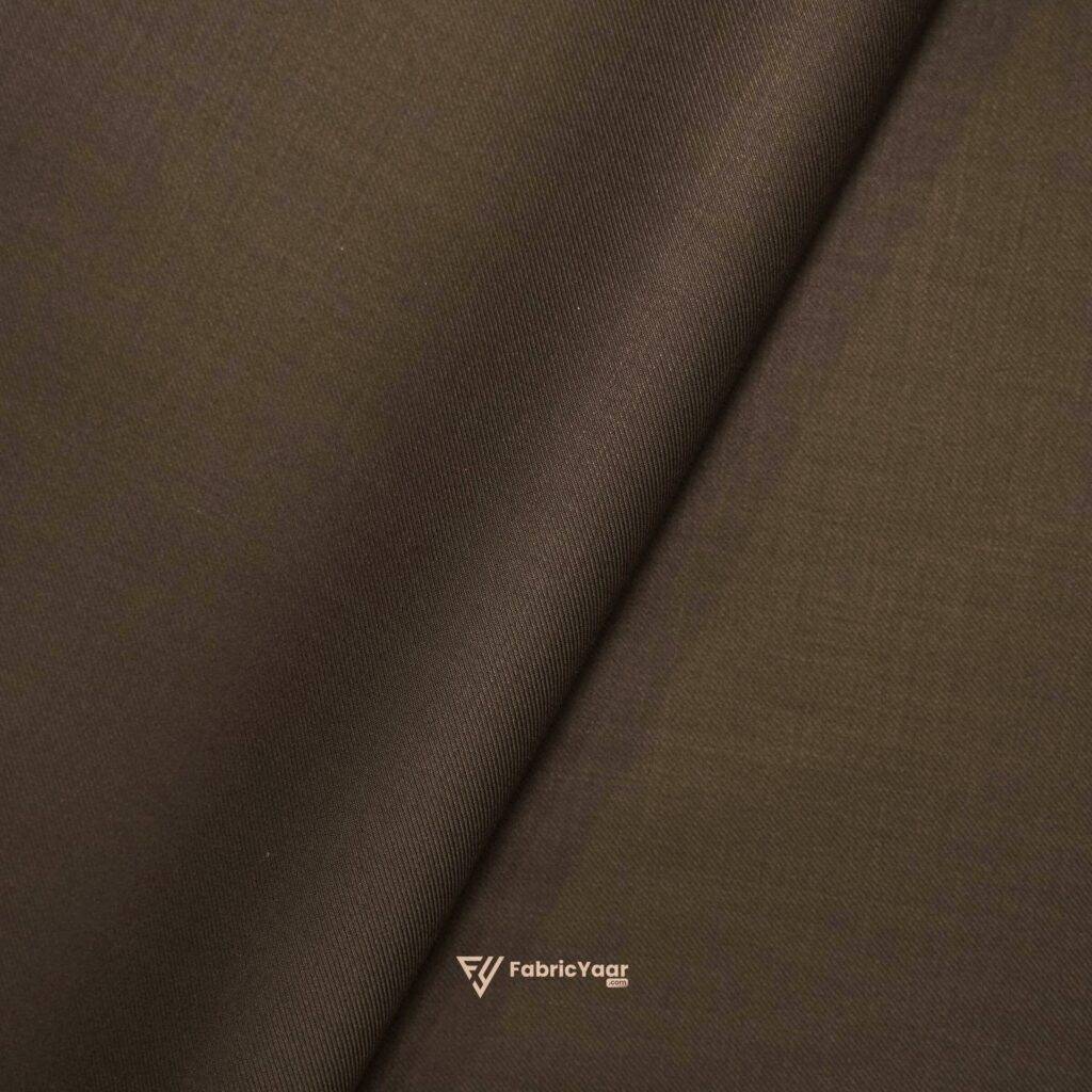 D&J Weighted T/R Plain Walnut Brown Suit / Pant Fabric (Width 58 Inch)