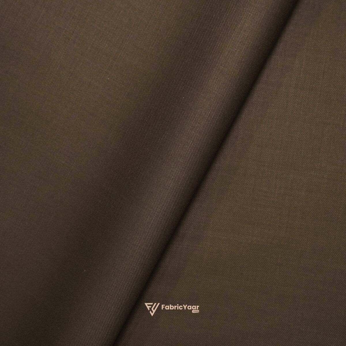 D&J Weighted T/R Plain Walnut Brown Suit / Pant Fabric (Width 58 Inch)