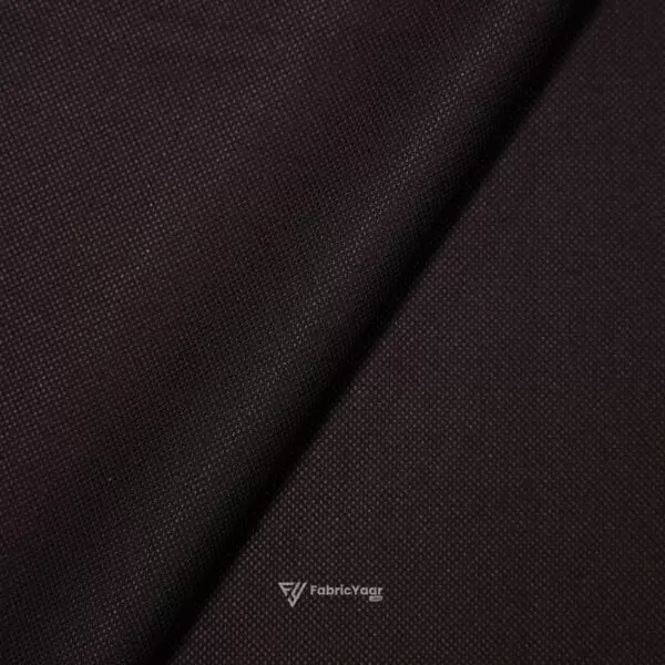 Imported Textured T/R Ruby Wine Pant / Suit Fabric (Width 58 Inch)