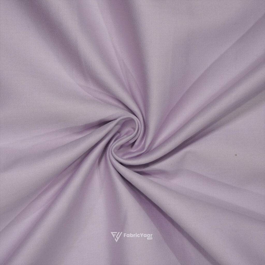 Solino Giza Cotton Plain Velour Lavender Shirt / Kurta Fabric (Width 58 Inch)