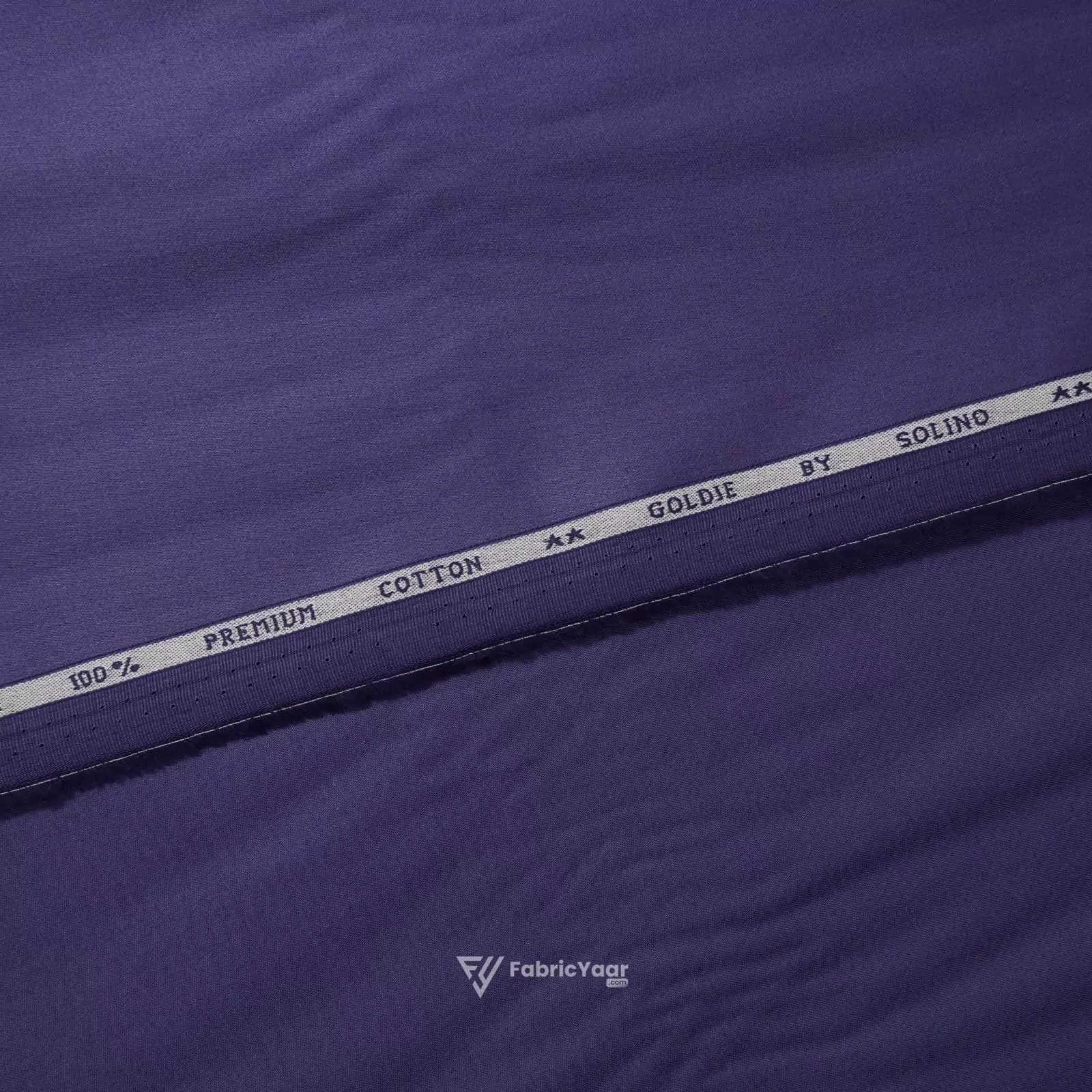 Solino Giza Cotton Plain Lilac Purple Shirt / Kurta Fabric (Width 58 Inch)