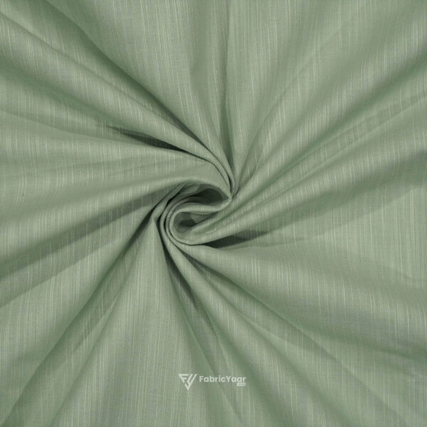 Solino Cotton Linen Plain Vibrant Sea Green Shirt / Kurta Fabric (Width 58 Inch)