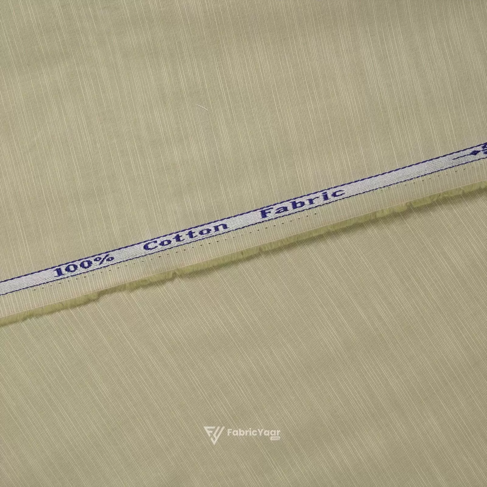 Solino Cotton Linen Plain Golden Cream Shirt / Kurta Fabric (Width 58 Inch)