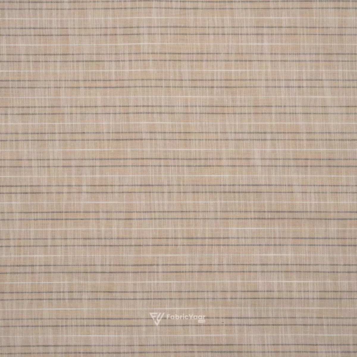 Solino Cotton Linen Self Stripe Ethereal Peach Shirt / Kurta Fabric (Width 58 Inch)