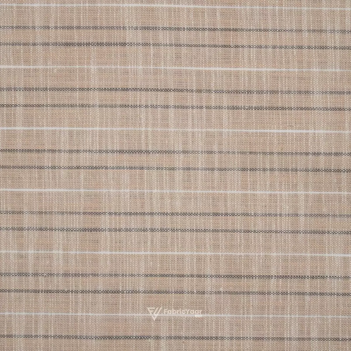 Solino Cotton Linen Self Stripe Ethereal Peach Shirt / Kurta Fabric (Width 58 Inch)