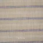 Solino Cotton Linen Self Stripe Soothing Brown Shirt / Kurta Fabric (Width 58 Inch)