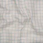 Cotton Linen Self Lucite Rama Checks Shirt / Kurta Fabric (Widht 58 Inch)