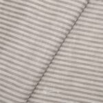 Cotton Linen Self Grey Stripe Shirt / Kurta Fabric (Widht 58 Inch)