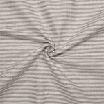 Cotton Linen Self Grey Stripe Shirt / Kurta Fabric (Widht 58 Inch)