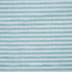 Cotton Linen Self Sea Green Stripe Shirt / Kurta Fabric (Widht 58 Inch)