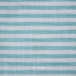 Cotton Linen Self Sea Green Stripe Shirt / Kurta Fabric (Widht 58 Inch)