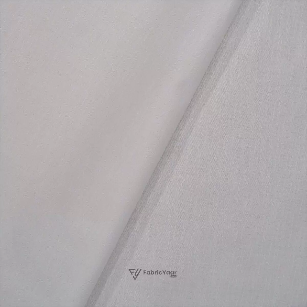 True Value Cotton Linen White Shirt / Kurta Fabric (Width 58 Inch)