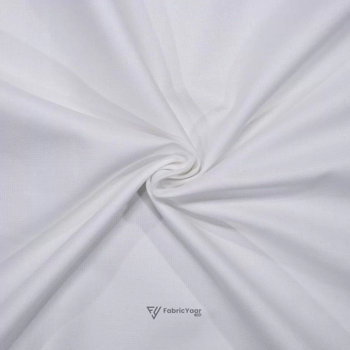 Mitva 100% Pure Cotton Structured White Shirt / Kurta Fabric (Width 58 Inch)