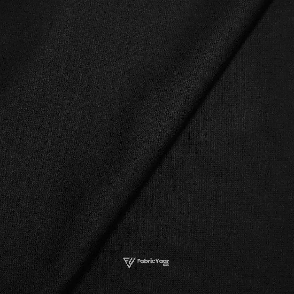 Mitva 100% Pure Cotton Structured Jade Black Shirt / Kurta Fabric (Width 58 Inch)