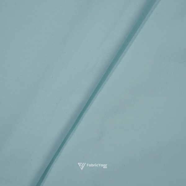 Giza Cotton Plain Celeste Blue Shirt / Kurta Fabric (Width 58 Inch)