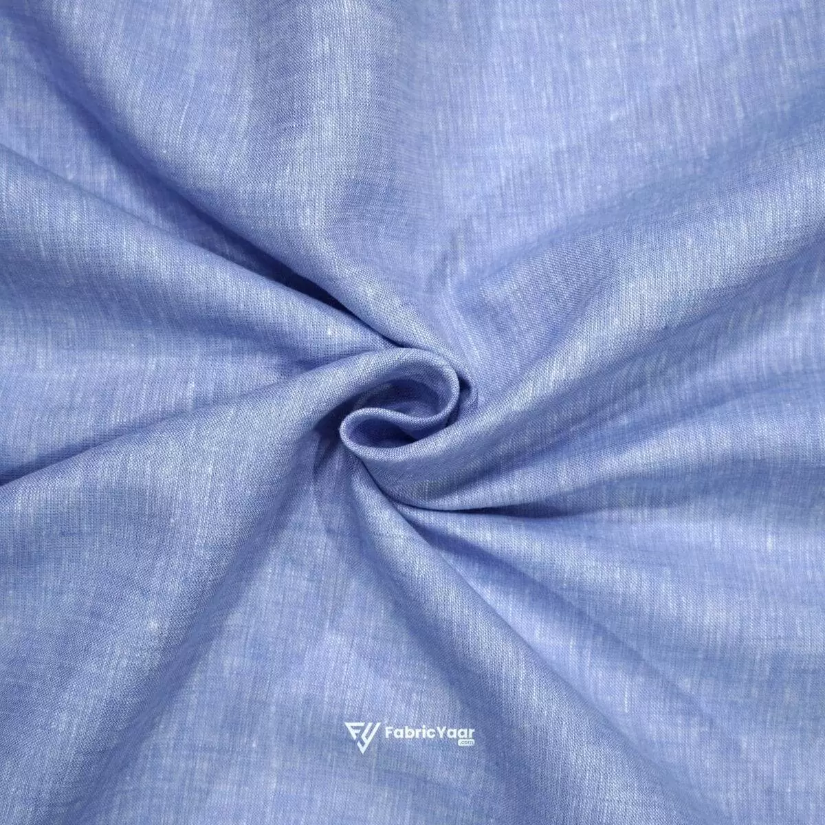 100% Pure Linen 60 LEA True Value Aesthetic Blue Shirt Fabric / Kurta Fabric (Width 58 Inch)